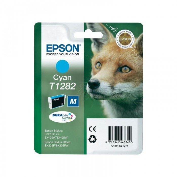 Αυθεντικό Epson T1282 Cyan C13T12824012