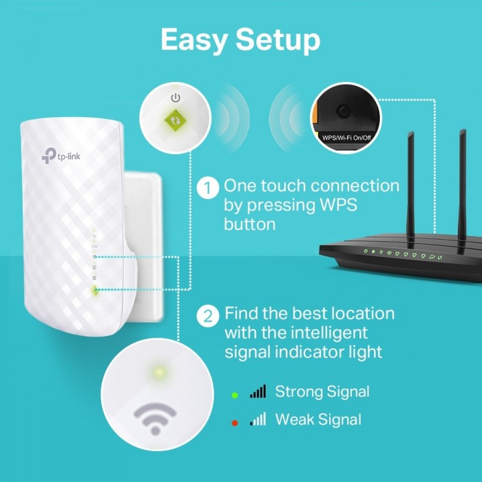 TP-LINK RE220 AC750 WI-FI RANGE EXTENDER V2