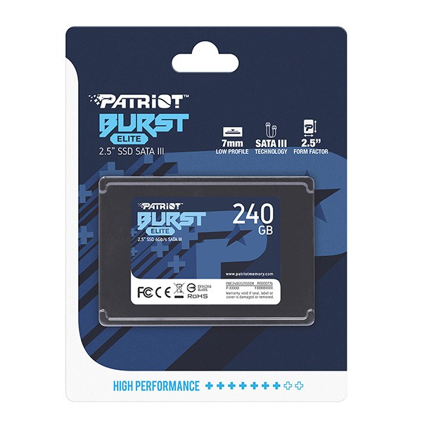 Σκληρός Δίσκος SSD Patriot Burst Elite 240GB PBE240GS25SSDR