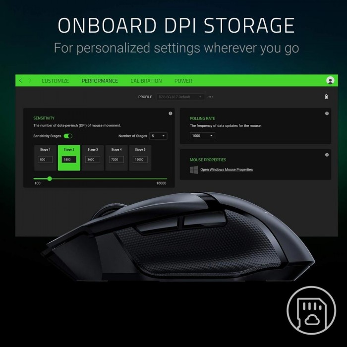 Ποντίκι Ασύρματο Razer BASILISK X – 2.4GHz & BLEM Mechanical Optical RZ01-03150100-R3G1
