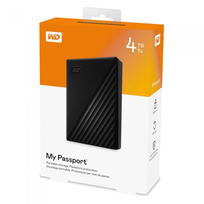 Εξωτερικός Δίσκος Western Digital My Passport 2.5¨ Usb 3.2 - 4TB Black WDBPKJ0040BBK-WESN