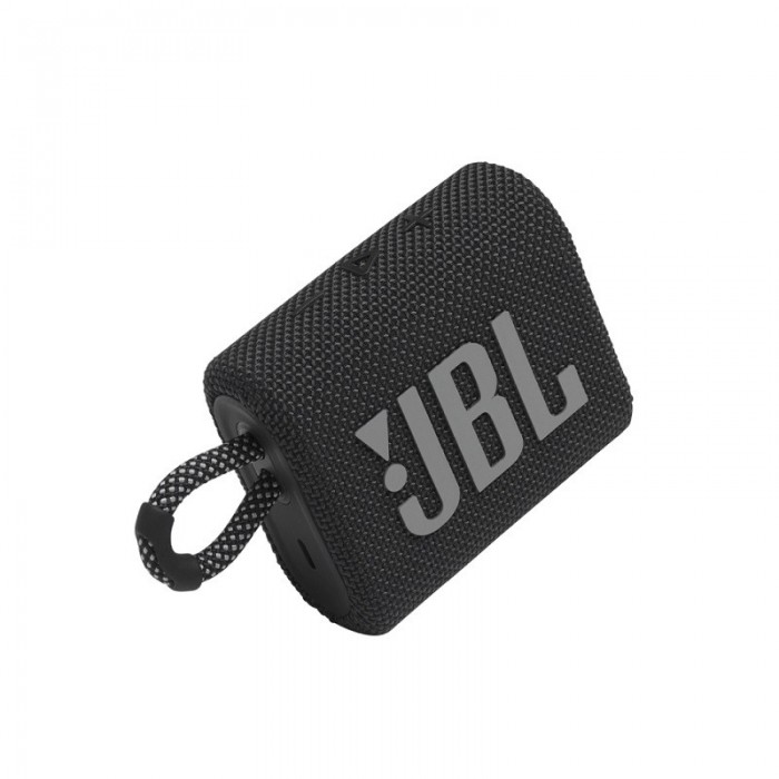 Φορητό Ηχείo Bluetooth JBL Go 3 IP67 Μαύρο Αδιάβροχο JBLGO3BLK