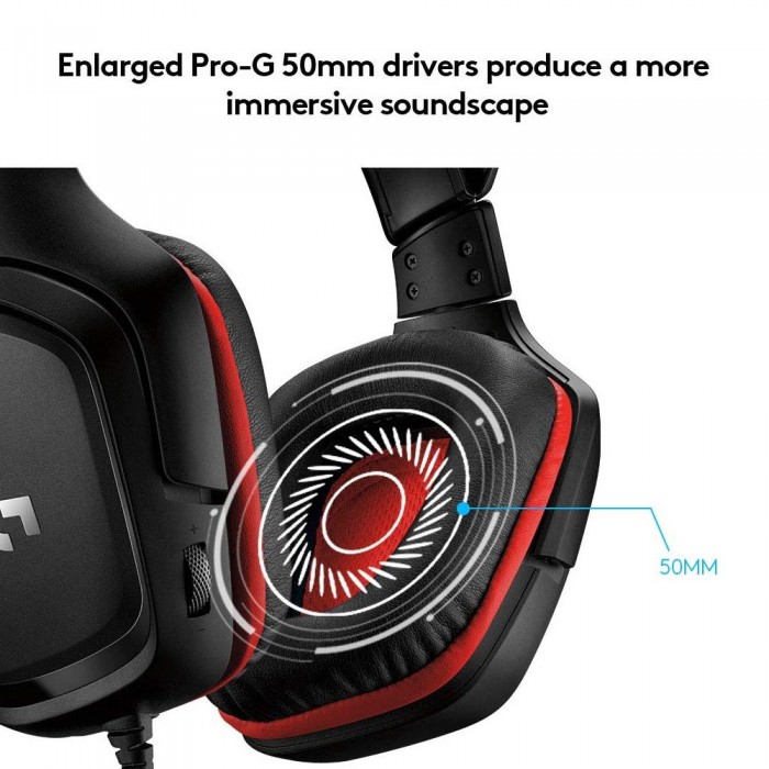 Headset Logitech G332 Μαύρο 981-000757