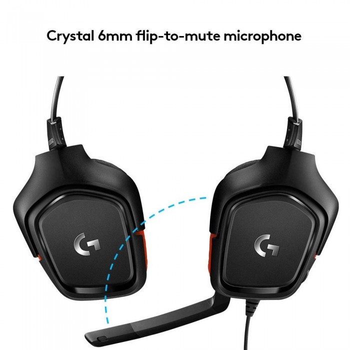 Headset Logitech G332 Μαύρο 981-000757