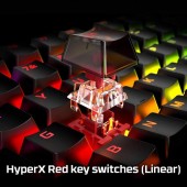 Πληκτρολόγιο HyperX Alloy Origins Core RGB Mechanical HX Red Switches US Layout HX-KB7RDX-US