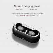 True Wireless Earbuds QCY T1c Bluetooth 5.0 IPX4 Black με θήκη φόρτισης 6957141405772