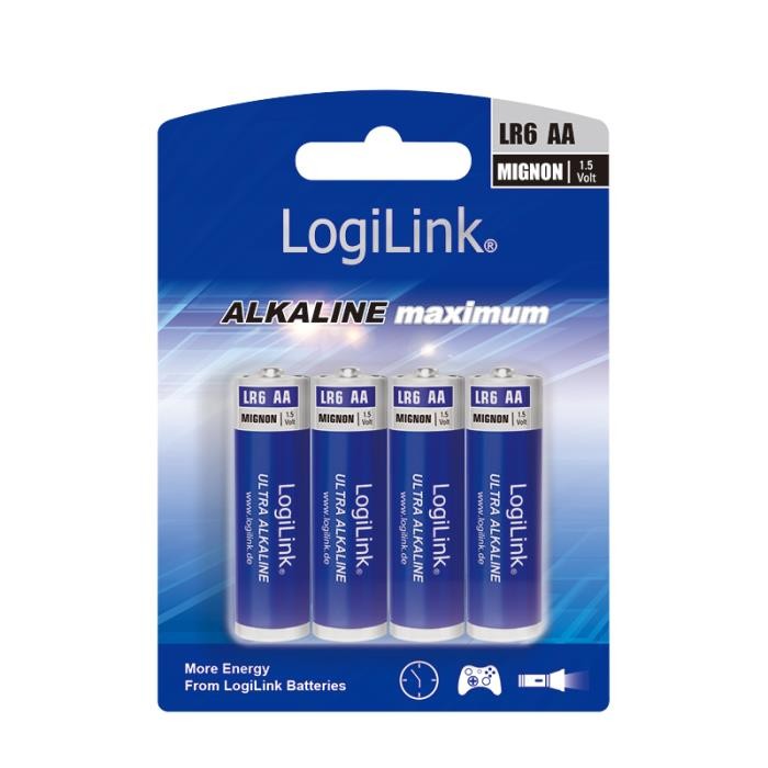 Αλκαλική Μπαταρία LogiLink Ultra Power AA LR6B4 4 τμχ