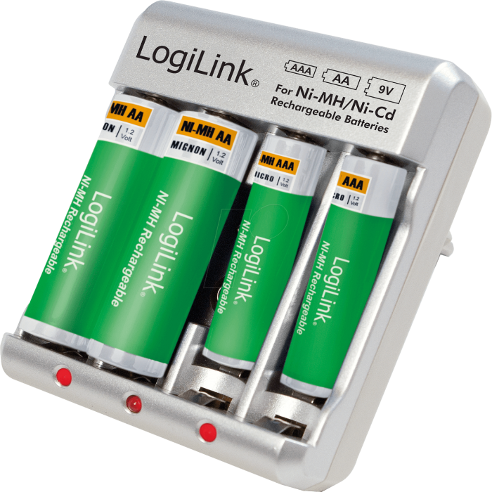 Φορτιστής για επαναφορτιζόμενες μπαταρίες LogiLink PA0168