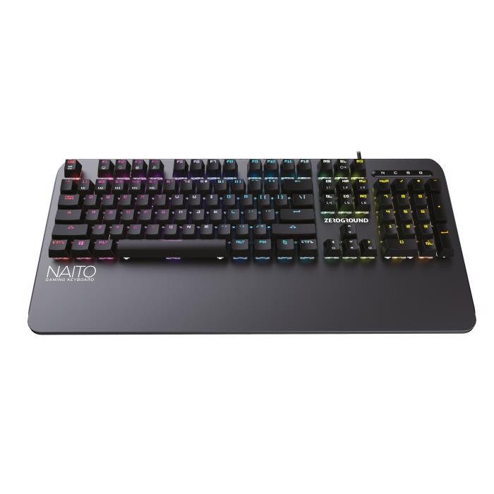 Μηχανικό Πληκτρολόγιο Zeroground KB-3500G NAITO Brown Switches RGB US Layout