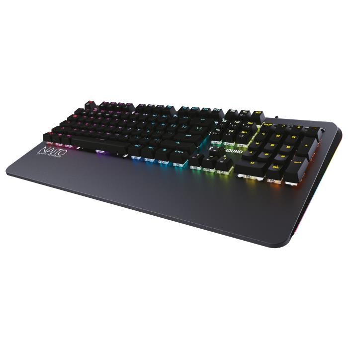 Μηχανικό Πληκτρολόγιο Zeroground KB-3500G NAITO Brown Switches RGB US Layout