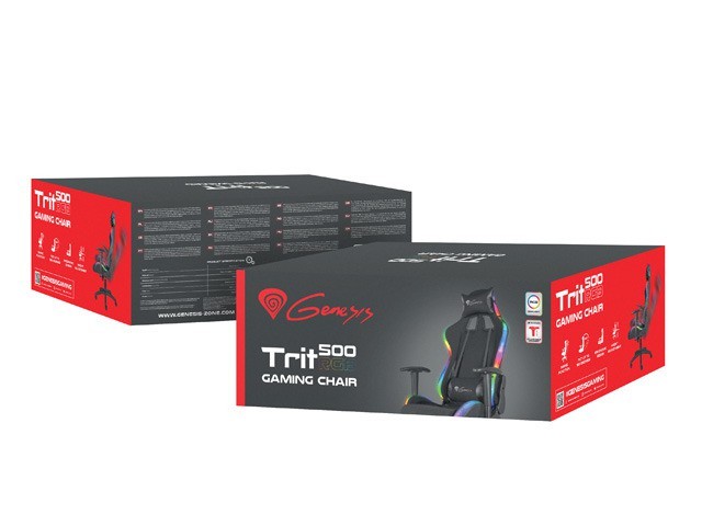 Καρέκλα Gaming Genesis Trit 500 RGB Μαύρο