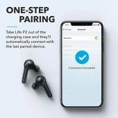 Ασύρματα Ακουστικά Bluetooth με Θήκη Φόρτισης Anker Soundcore Life P2 In-ear Μαύρο A3919011