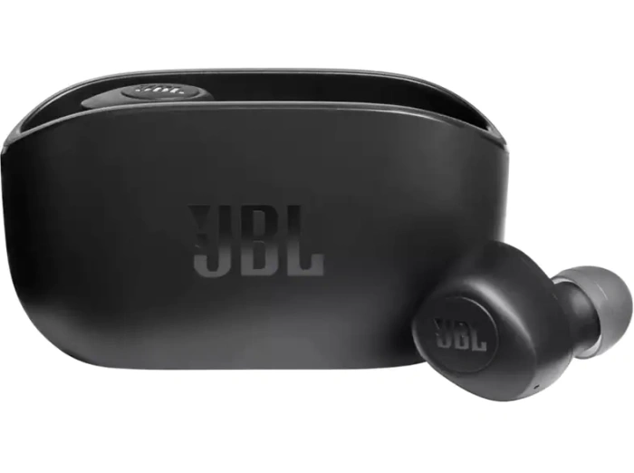 Ασύρματα Ακουστικά Bluetooth με Θήκη Φόρτισης JBL Wave 100TWS Μαύρο JBLW100TWSBLK