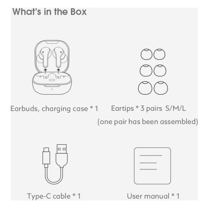 True Wireless Earbuds QCY T13 Μαύρο με θήκη φόρτισης 6957141406915