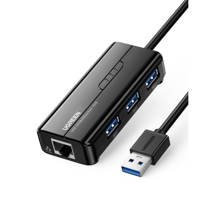 Usb hub UGREEN USB 3.0 3 Θυρών με σύνδεση USB-A / Ethernet 20265 