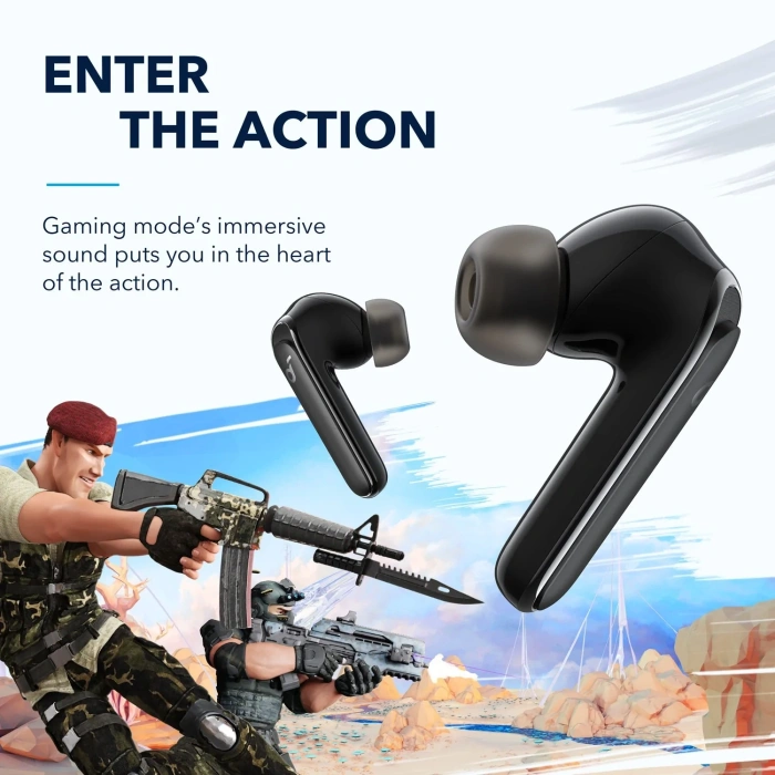 Ασύρματα Ακουστικά Bluetooth Anker Life P3 Μαύρο με θήκη φόρτισης A3939011