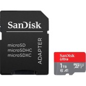 Κάρτα Μνήμης Sandisk Ultra microSDXC 1TB Class 10 U1 A1 UHS-I + SD Adapter SDSQUA4-1T00-GN6MA 