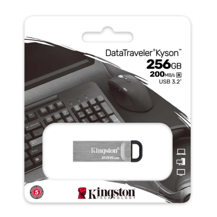 Kingston DataTraveler Kyson 256GB USB 3.2 Μαύρο DTKN/256GB