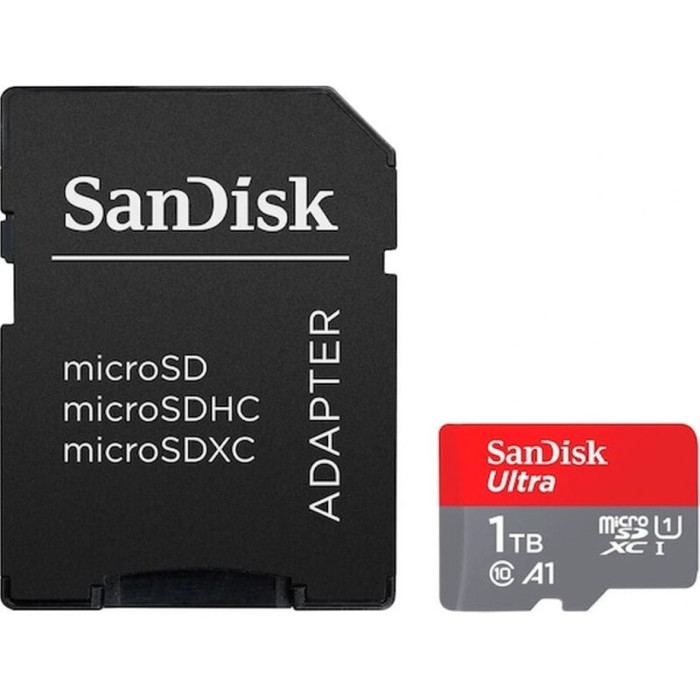 Κάρτα Μνήμης Sandisk Ultra microSDXC 1TB Class 10 U1 A1 UHS-I + SD Adapter SDSQUA4-1T00-GN6MA 
