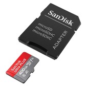 Κάρτα Μνήμης Sandisk Ultra microSDXC 400GB Class 10 U1 A1 UHS-I + SD Adapter SDSQUA4-400G-GN6MA