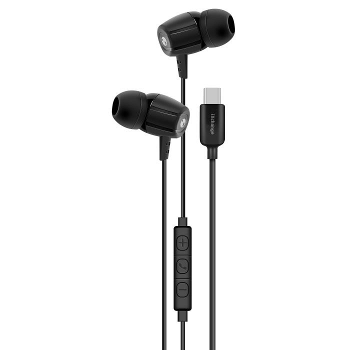 Ακουστικά handsfree iXchange SE12 Type-C Μαύρο