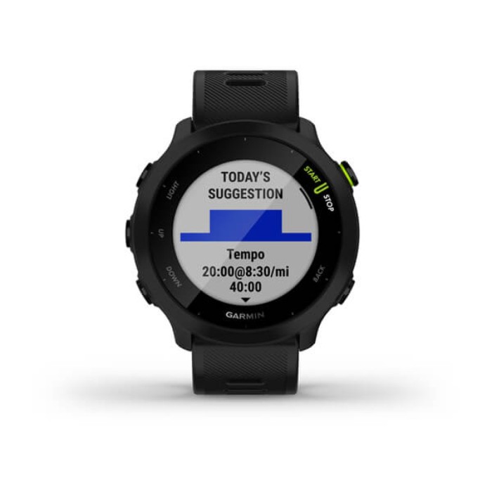 Smartwatch Garmin Forerunner 55 42mm Μαύρο  ‎010-02562-10 