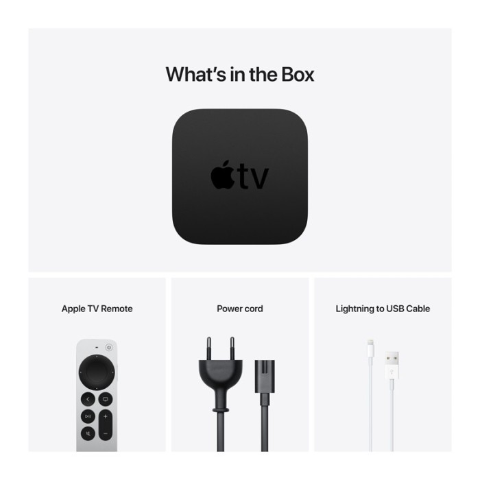 Apple TV Box UHD 4K 2nd Generation 64GB με Siri MXH02