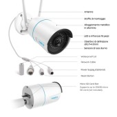 Ασύρματη IP Camera Reolink RLC-510WA QHD αδιάβροχη εξωτερικού χώρου με νυχτερινή λήψη