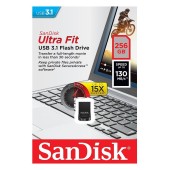  SanDisk Ultra Fit 256GB USB 3.1 Μαύρο SDCZ430-256G-G46