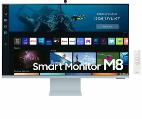 Smart Oθόνη Samsung Μ80B M8 VA HDR 32" 4K 60Hz S32BM80BUU με Web Κάμερα και Ηχεία