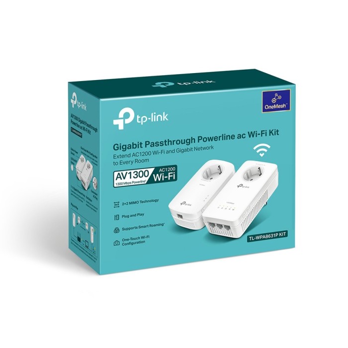 Tp-Link TL-WPA8631P Διπλό Ασύρματο Powerline V3 Passthrough