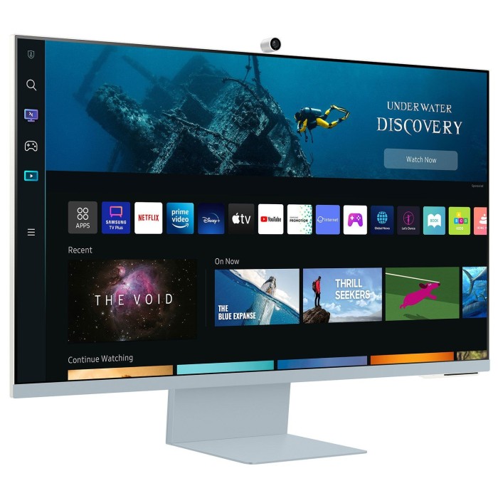 Smart Oθόνη Samsung Μ80B M8 VA HDR 32" 4K 60Hz S32BM80BUU με Web Κάμερα και Ηχεία