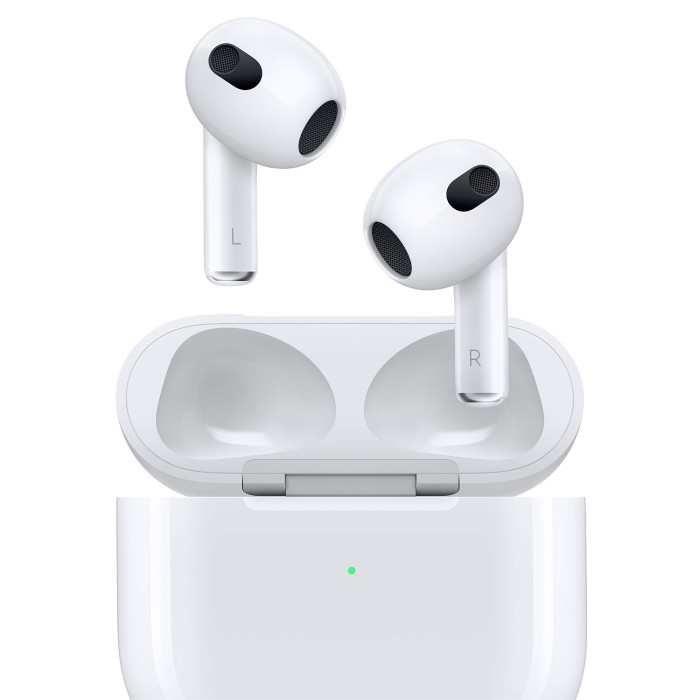 Ασύρματα Ακουστικά Bluetooth Apple AirPods 3rd Generation με θήκη φόρτισης Lighting Charge Λευκό MPNY3ZM/A
