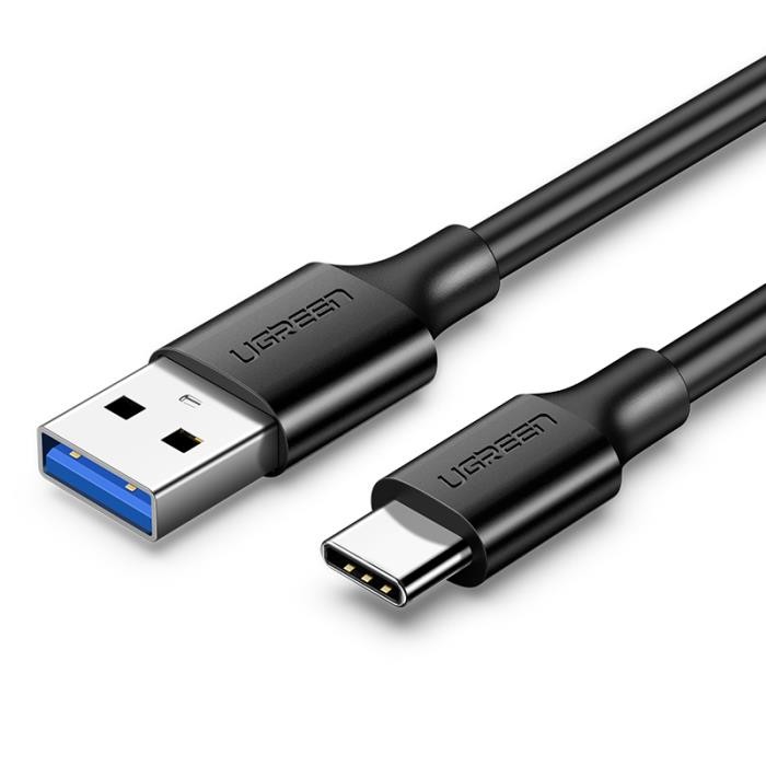 Καλώδιο Φόρτισης Ugreen US184 USB-C male - USB-A male 1 μέτρο Μαύρο
